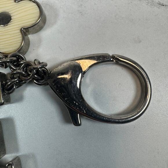 Louis Vuitton Fleur d'Epi Keychain Bag Charm Resin/Brass Key Holder Monogram LV - Picture 8 of 9